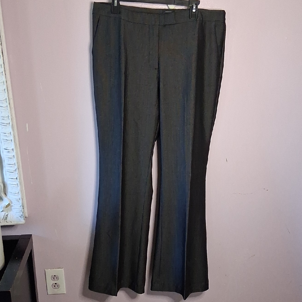 Worthington Charcoal Pinstripe Modern Fit Pants